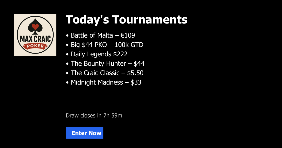 Max Craic Poker - Farcaster Mini Apps